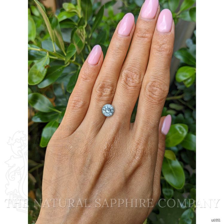 3.58 Ct. Greyish Blue Sapphire from Montana