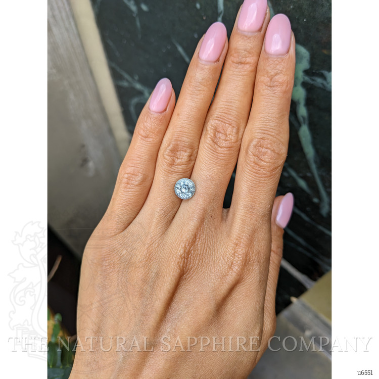 3.58 Ct. Greyish Blue Sapphire from Montana