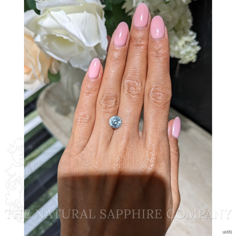 3.58 Ct. Greyish Blue Sapphire from Montana