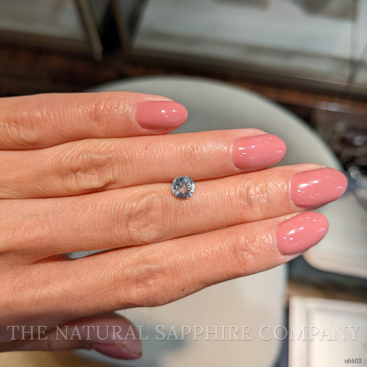 1.29 Ct. Bluish Grey Sapphire from Montana