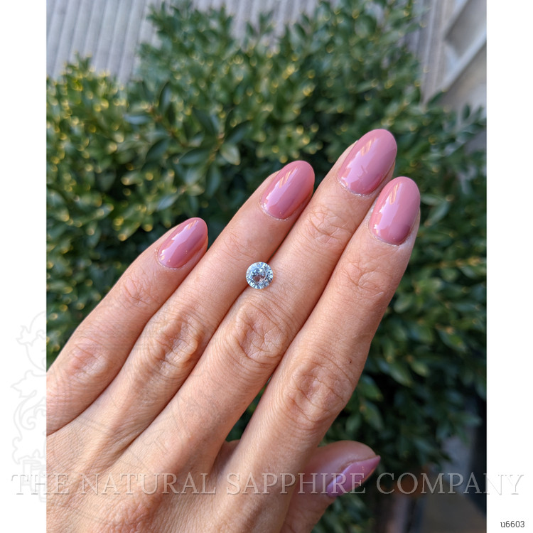 1.29 Ct. Bluish Grey Sapphire from Montana