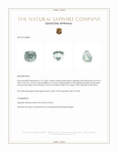 1.93 Ct. Bluish Green Sapphire from Montana Appraisal