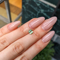 1.34 Ct. Yellowish Green Sapphire from Montana Life Style