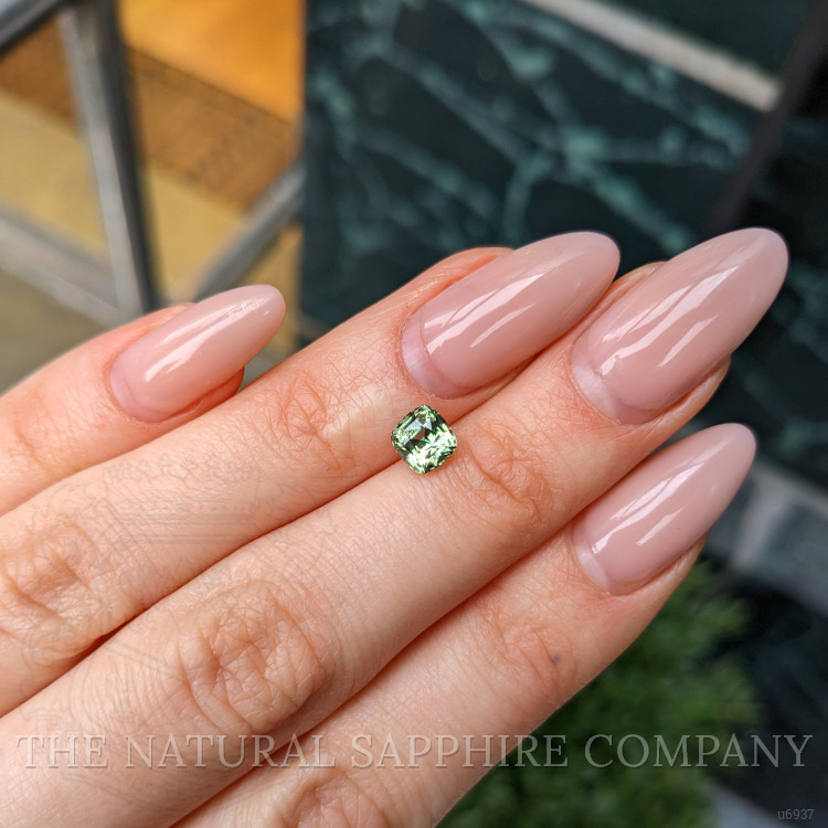 1.34 Ct. Yellowish Green Sapphire from Montana