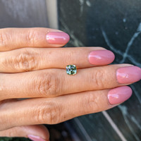 1.34 Ct. Yellowish Green Sapphire from Montana Life Style