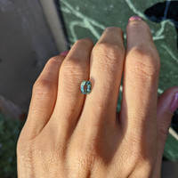 1.42 Ct. Yellowish Green Sapphire from Montana Life Style