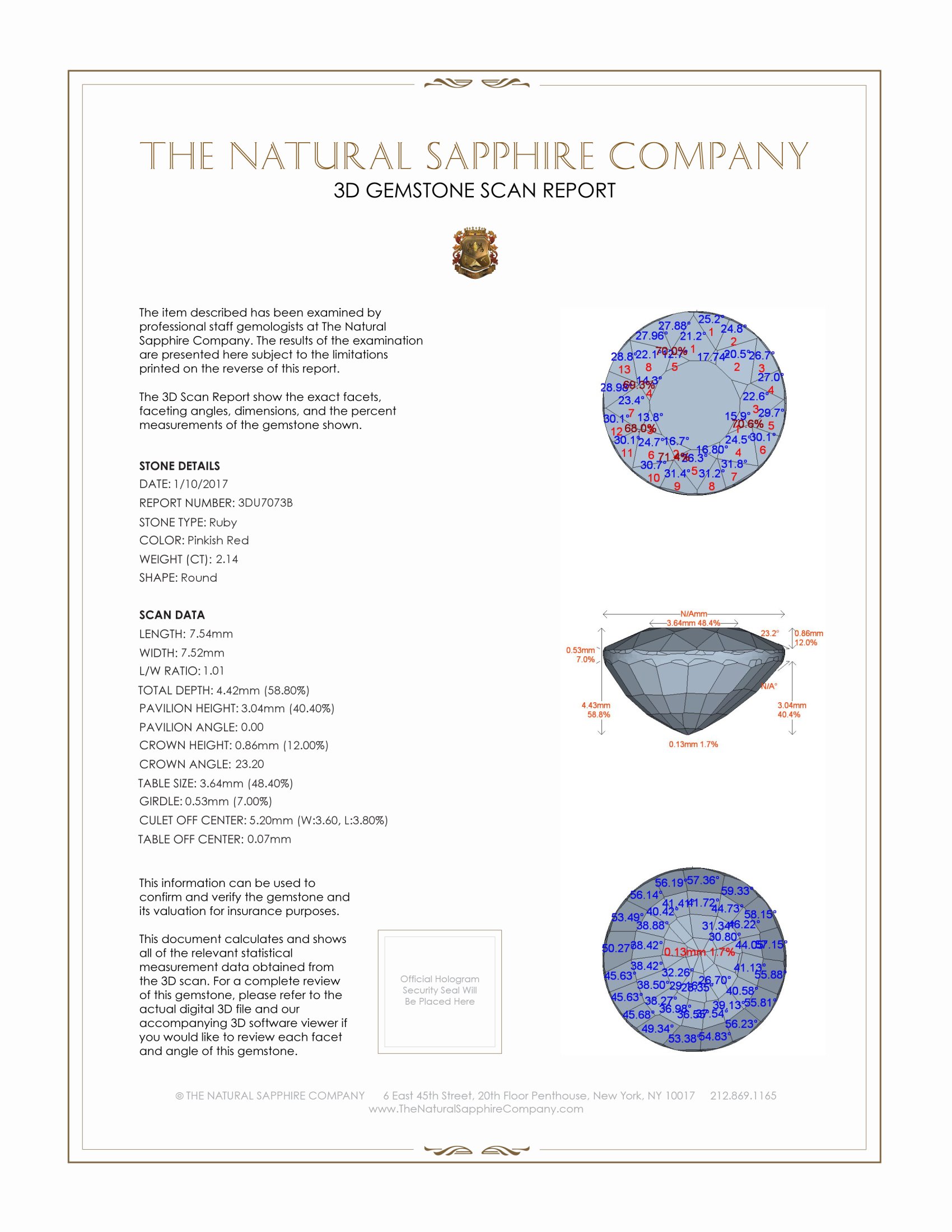 2.14 Ct. Ruby from Mozambique