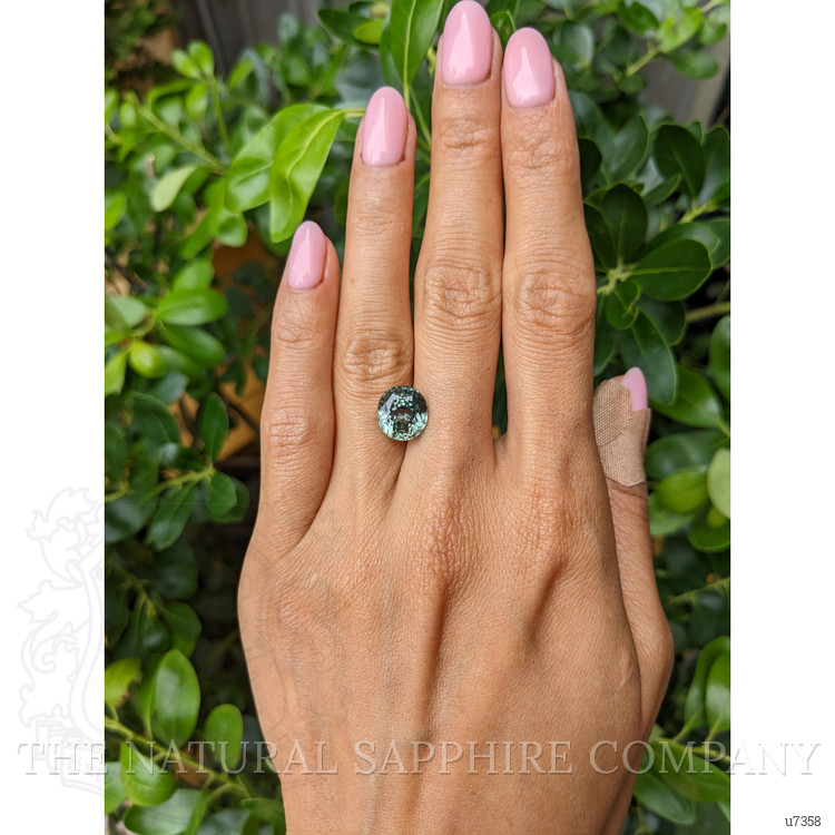 5.40 Ct. Bluish Green Sapphire from Montana