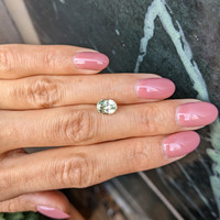 1.68 Ct. Yellowish Green Sapphire from Montana Life Style