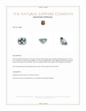 1.60 Ct. Bluish Grey Sapphire from Montana Appraisal