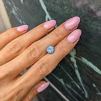 3.24 Ct. Greenish Blue Sapphire from Montana Life Style