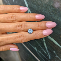 3.24 Ct. Greenish Blue Sapphire from Montana Life Style