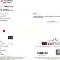 1.59 Ct. Ruby from Thailand Scan Report