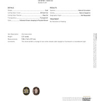 2.21 Ct. Sapphire from Ceylon (Sri Lanka) Scan Report