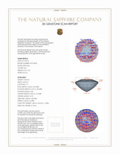 2.55 Ct. Ruby from Mozambique 3 D Scan Report