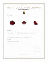 2.53 Ct. Ruby from Madagascar Appraisal
