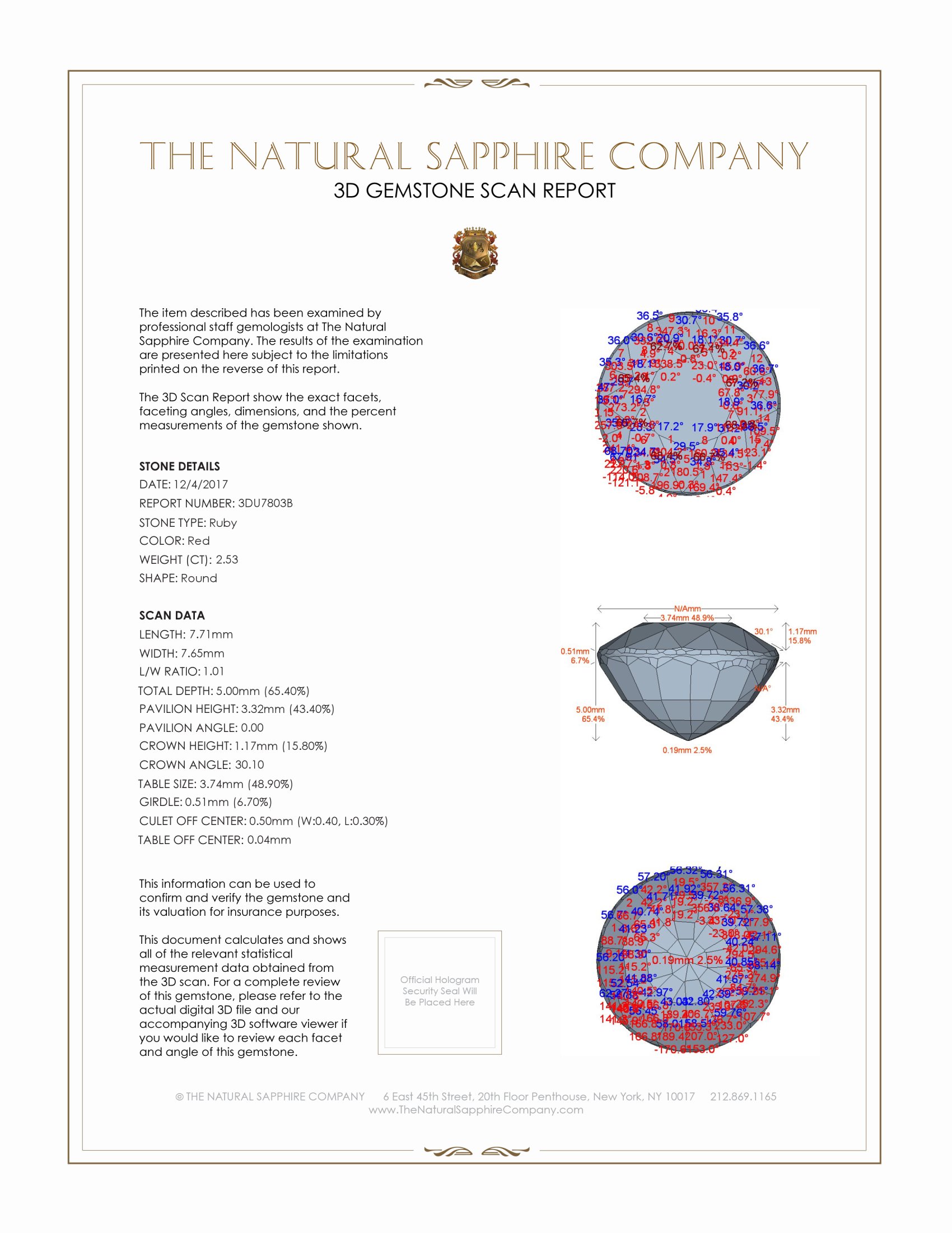 2.53 Ct. Ruby from Madagascar