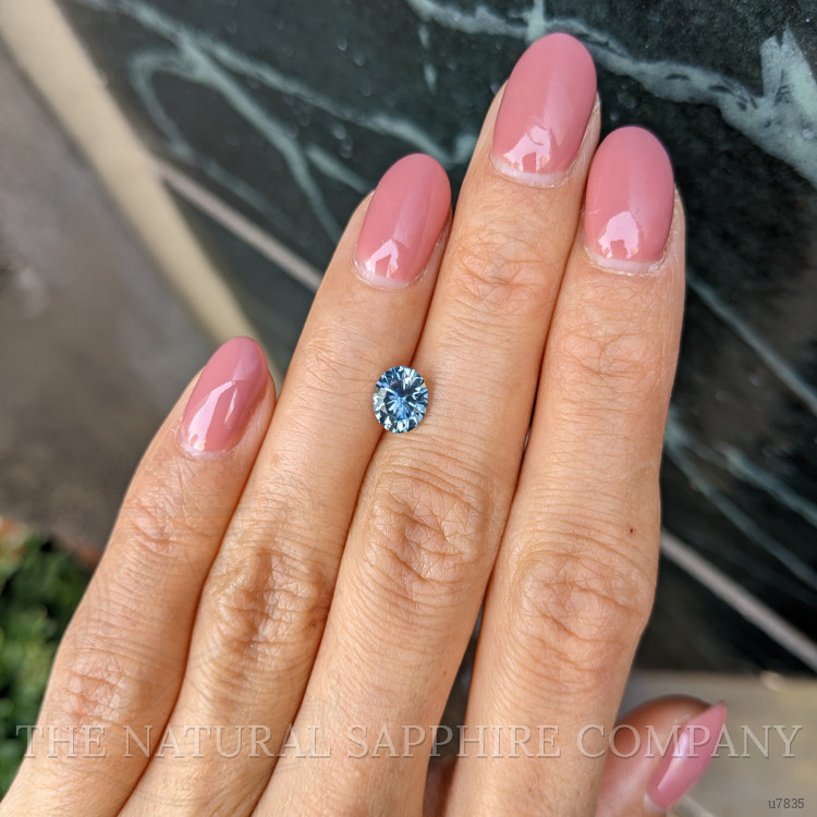 1.24 Ct. Greenish Blue Sapphire from Montana