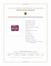 2.79 Ct. Pinkish Purple Sapphire from Ceylon (Sri Lanka) Scan Report