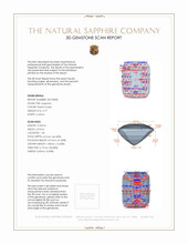 2.79 Ct. Pinkish Purple Sapphire from Ceylon (Sri Lanka) 3 D Scan Report