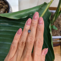 1.12 Ct. Greyish Blue Sapphire from Montana Life Style