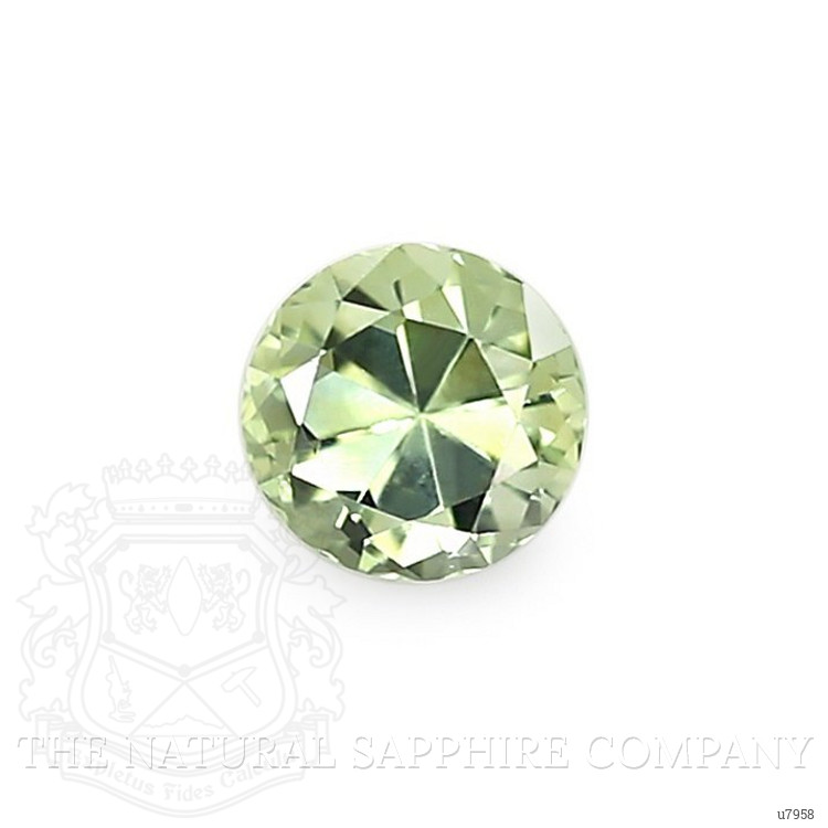0.78 Ct. Yellowish Green Sapphire from Montana