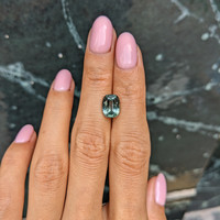 3.64 Ct. Green Sapphire from Montana Life Style