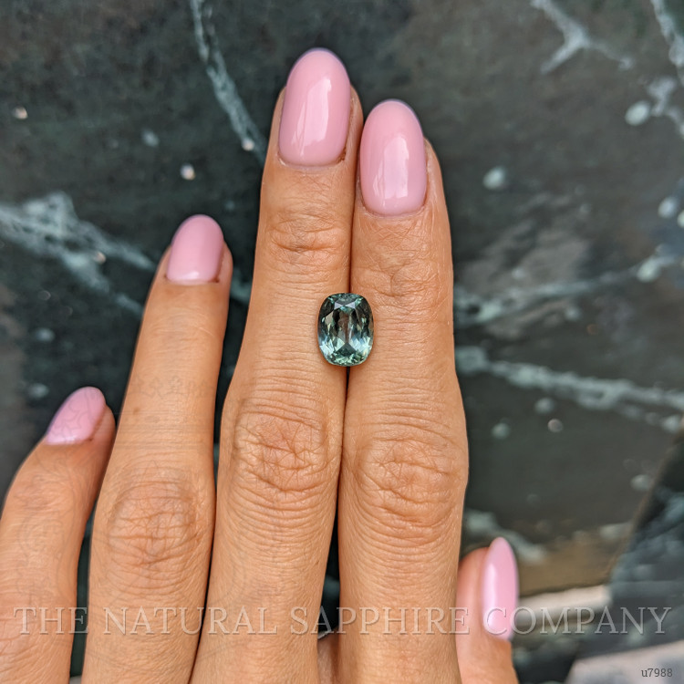 3.64 Ct. Green Sapphire from Montana