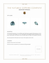 1.34 Ct. Bluish Green Sapphire from Montana Appraisal