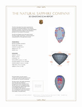 1.07 Ct. Orangish Brown Sapphire from Ceylon (Sri Lanka) 3 D Scan Report