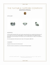 0.80 Ct. Greenish Brown Sapphire from Montana Appraisal