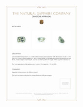 1.12 Ct. Green Sapphire from Montana Appraisal