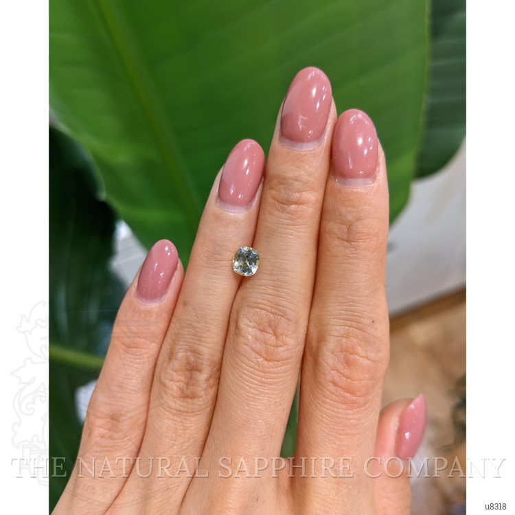 1.08 Ct. Yellowish Green Sapphire from Montana