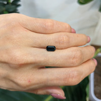 1.36 Ct. Bluish Green Sapphire from Nigeria Life Style