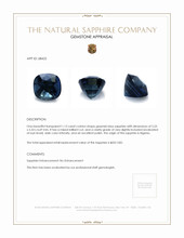 1.13 Ct. Greenish Blue Sapphire from Nigeria Appraisal