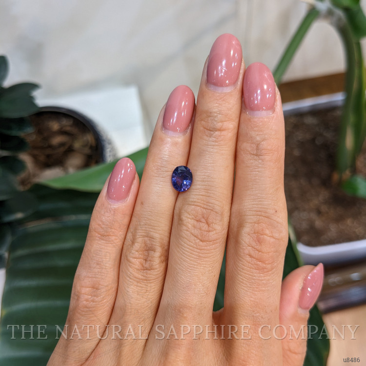 1.56 Ct. Purplish Blue Sapphire from Ceylon (Sri Lanka)