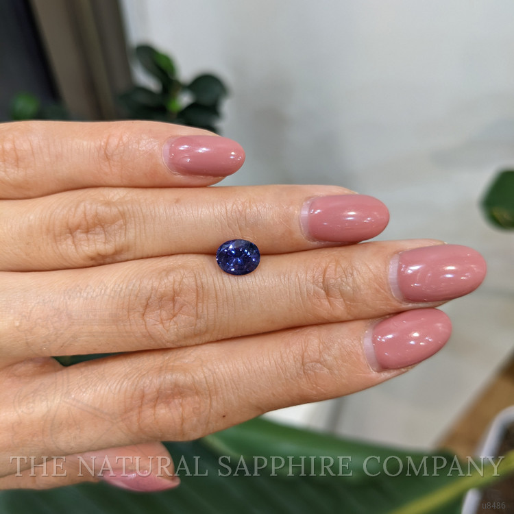 1.56 Ct. Purplish Blue Sapphire from Ceylon (Sri Lanka)