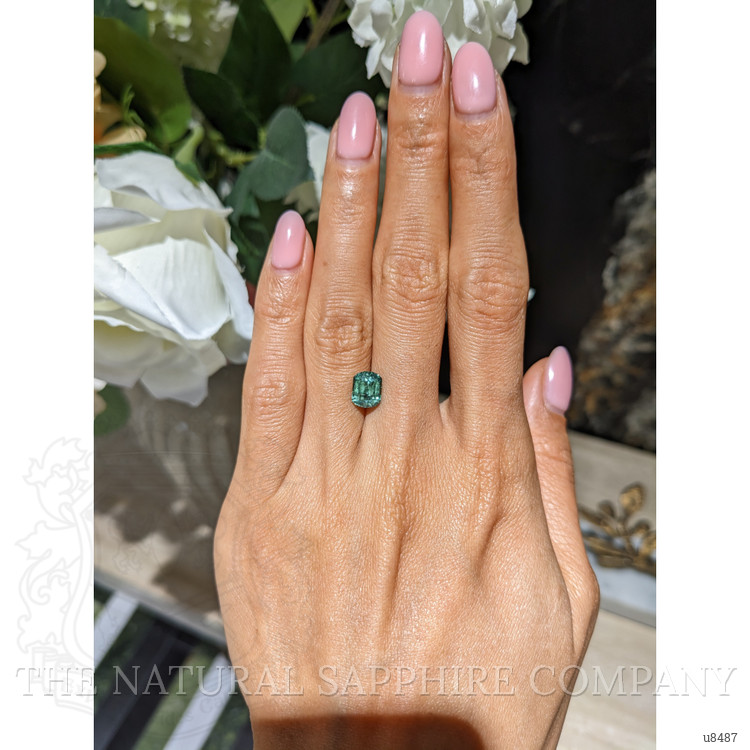 2.44 Ct. Bluish Green Sapphire from Montana