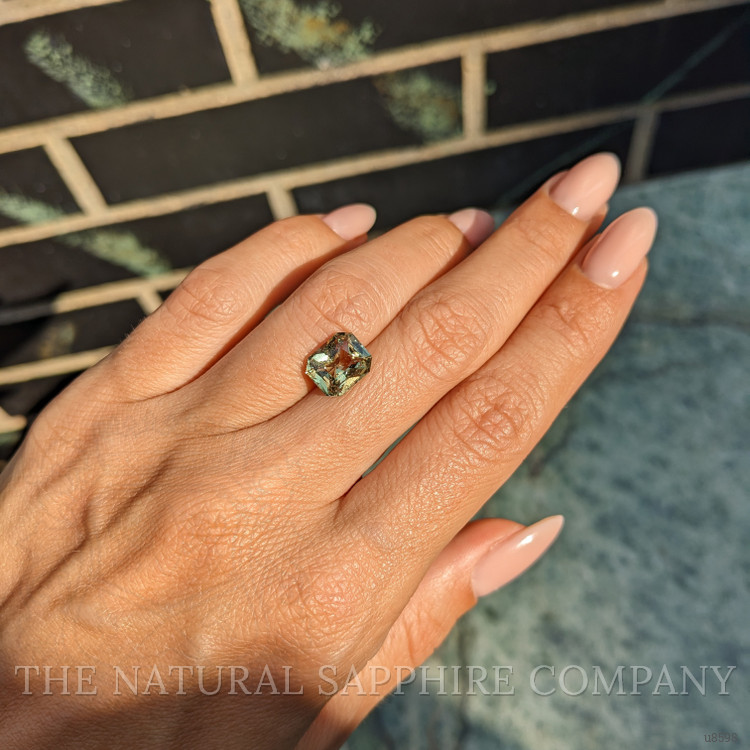 3.57 Ct. Greenish Yellow Sapphire from Ceylon (Sri Lanka)