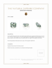 0.50 Ct. Bluish Green Sapphire from Montana Appraisal