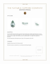 0.58 Ct. Bluish Green Sapphire from Montana Appraisal