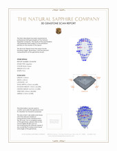 0.58 Ct. Bluish Green Sapphire from Montana 3 D Scan Report