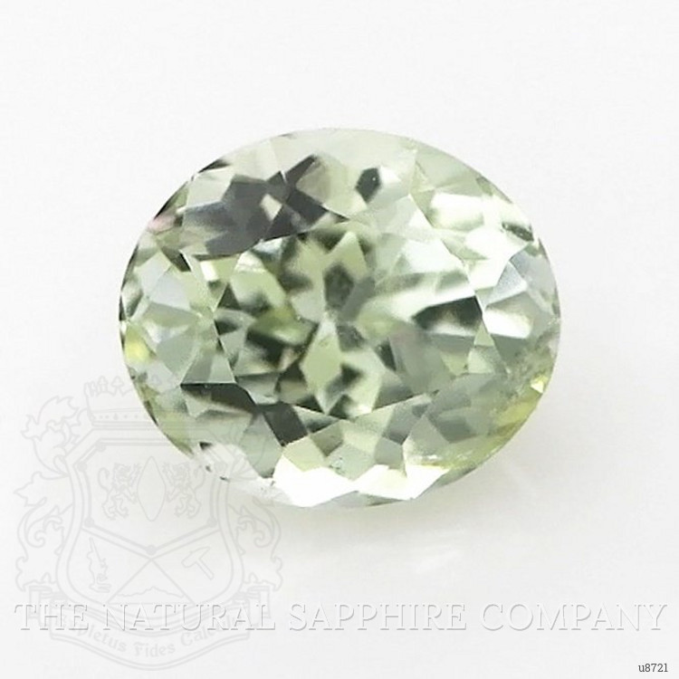 0.67 Ct. Yellowish Green Sapphire from Montana