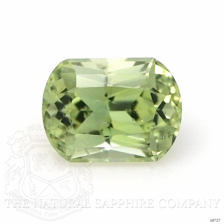 0.68 Ct. Yellowish Green Sapphire from Montana