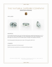 0.68 Ct. Bluish Green Sapphire from Montana Appraisal