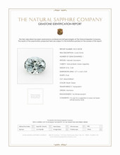 0.68 Ct. Bluish Green Sapphire from Montana Scan Report