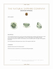 0.69 Ct. Yellowish Green Sapphire from Montana Appraisal