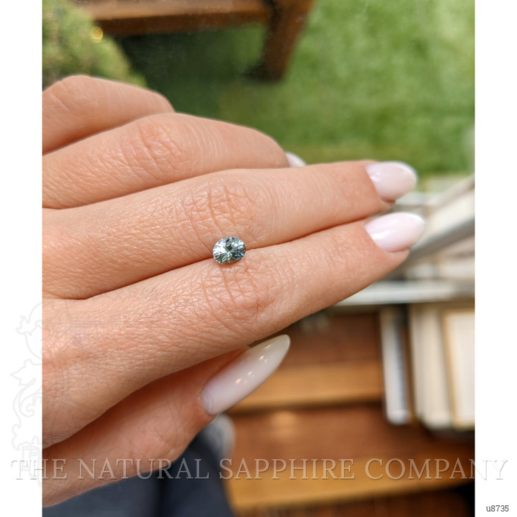 0.72 Ct. Greenish Blue Sapphire from Montana