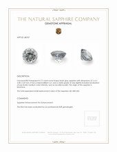 0.72 Ct. Bluish Grey Sapphire from Montana Appraisal