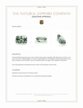 0.74 Ct. Green Sapphire from Montana Appraisal
